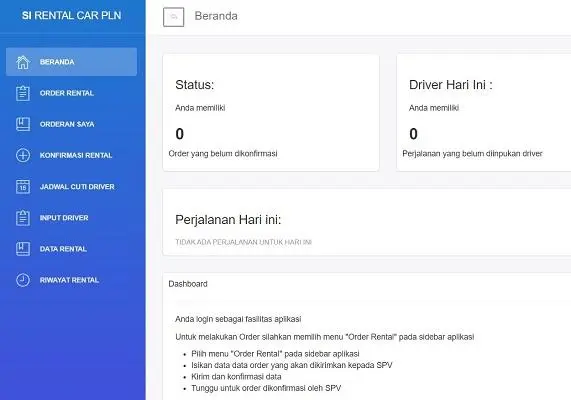 PLN Icon+ Rental App - Internal rental service application