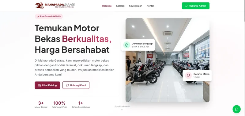 Mahaprada Garage - Used motorcycle marketplace